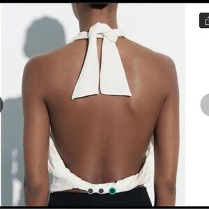 Zara Cream Sleeveless Tank Top